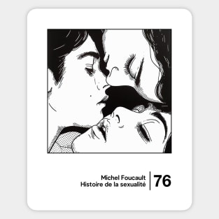 Michel Foucault - Minimal Style Graphic Artwork Sticker